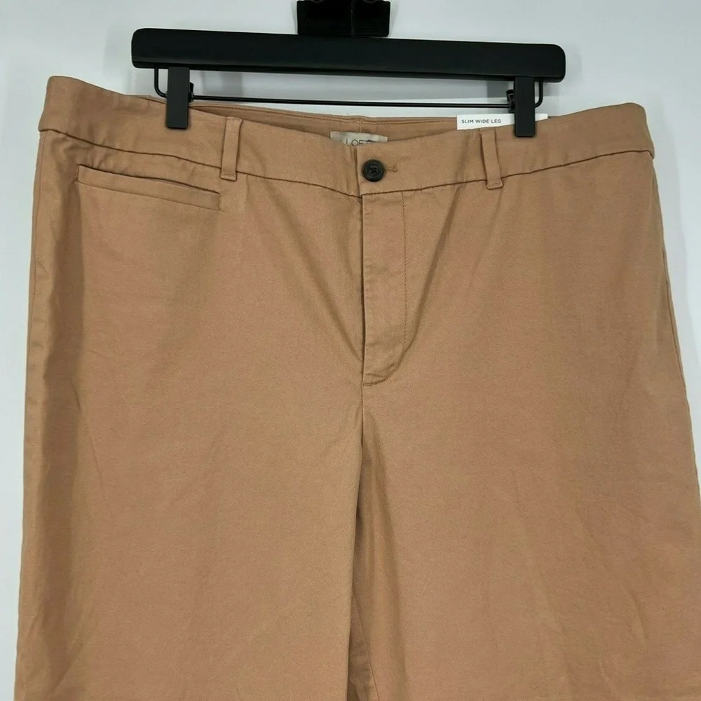 LOFT Pants High Rise Slim Wide Leg - Picture 2 of 8
